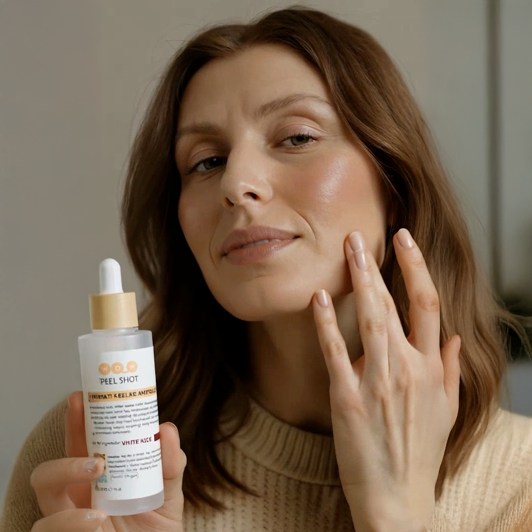 Peel Shot Glow Rijst Ampul Duo door Wowgood